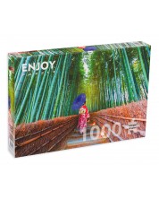 Παζλ Enjoy 1000 κομμάτια - Ασιάτισσα στο δάσος μπαμπού -1